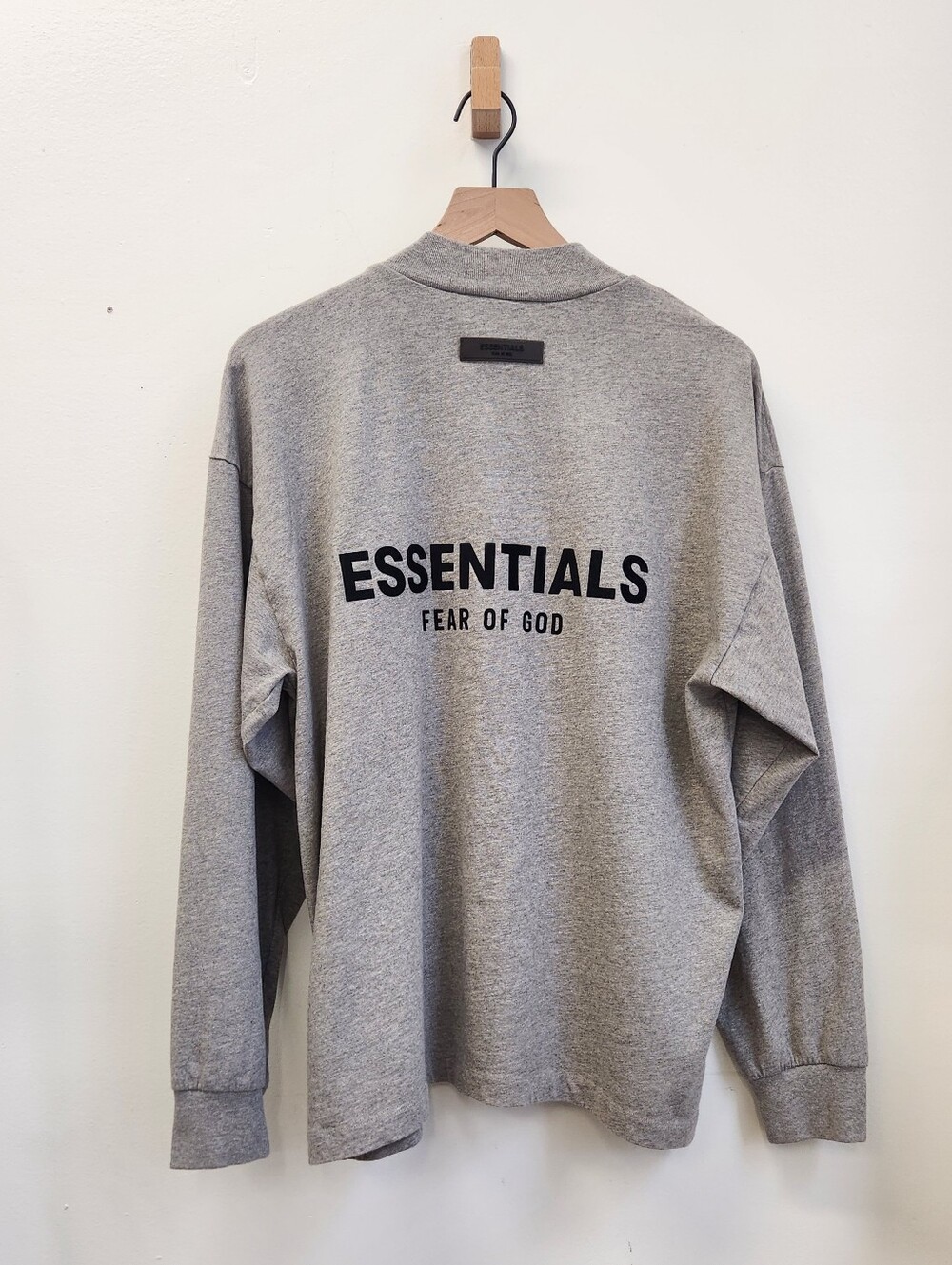 Essentials Fear Of God Mockneck Long Sleeve Shirt Mens S Oversized Streetwear